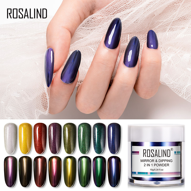 ROSALIND Dipping Powder 2 in 1 Mirror Holographic Powder Glitter Nail Dust Base Top Coat Nail Art Decoration Pigment
ROSALIND Dipping Powder 2 in 1 Mirror Holographic Powder Glitter Nail Dust Base Top Coat Nail Art Decoration Pigment