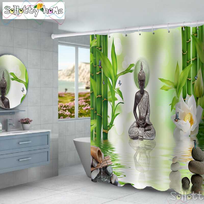 Forest Trees Printed 3d Bath Curtains Bamboo Healing Buddha Statue Waterproof Polyester Fabric Washable Bathroom Shower Curtain
Forest Trees Printed 3d Bath Curtains Bamboo Healing Buddha Statue Waterproof Polyester Fabric Washable Bathroom Shower Curtain
