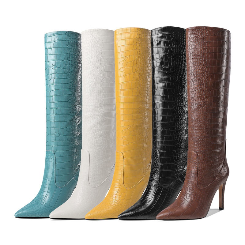 2020 Brand Design Women Western Boots Pointed Toe Thin High Heel Ladies Knee High Boots Faux Leather Women Autumn Winter Shoes, Beige
2020 Brand Design Women Western Boots Pointed Toe Thin High Heel Ladies Knee High Boots Faux Leather Women Autumn Winter Shoes, Beige