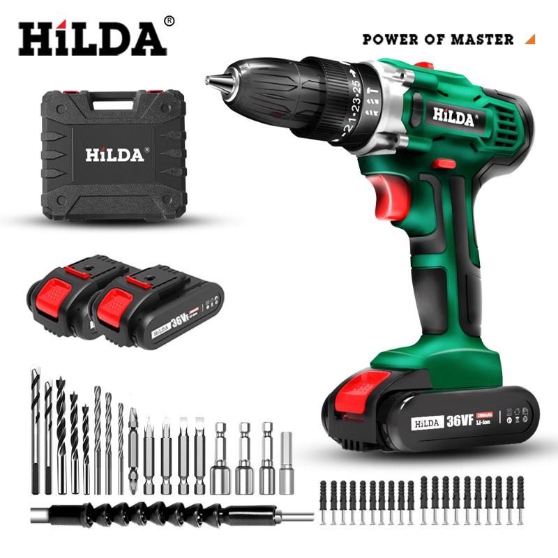 HILDA Electric Drill Cordless Screwdriver Lithium Battery Two-speed Mini Drill Cordless Screwdriver Power Tools
HILDA Electric Drill Cordless Screwdriver Lithium Battery Two-speed Mini Drill Cordless Screwdriver Power Tools