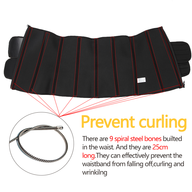 Women Sweat Neoprene Waist Trainer Corset Trimmer Belt Body Shaper Slimming Compression Waist Cinchers T200824