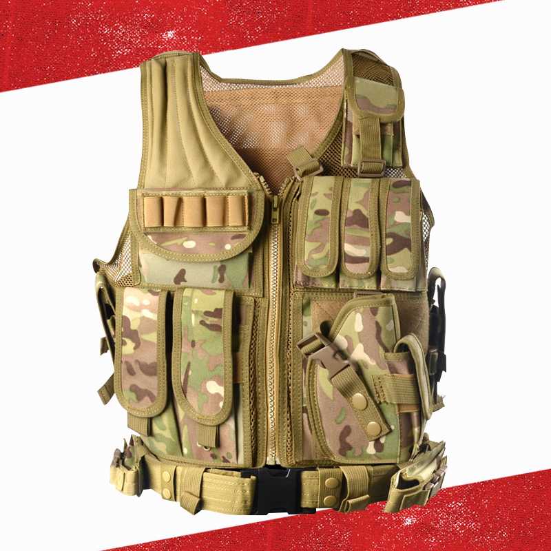 Tactical Vest Combat Equipment Vest Tactical Paintball Combat CS Outdoor Clothing Hunting Protective, Black
Tactical Vest Combat Equipment Vest Tactical Paintball Combat CS Outdoor Clothing Hunting Protective, Black