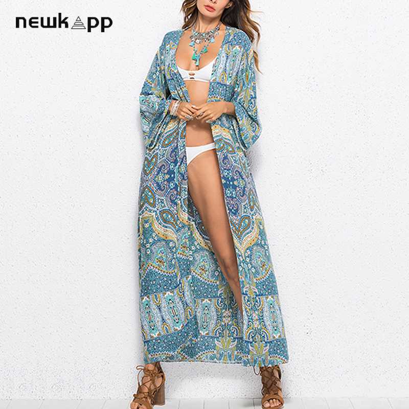 Floral Printed Bikini Beach Cover up Tunics for Beach Long Kaftan Bikini Cover up Robe de Plage Sarong Swimsuit cover-ups, Sky blue
Floral Printed Bikini Beach Cover up Tunics for Beach Long Kaftan Bikini Cover up Robe de Plage Sarong Swimsuit cover-ups, Sky blue