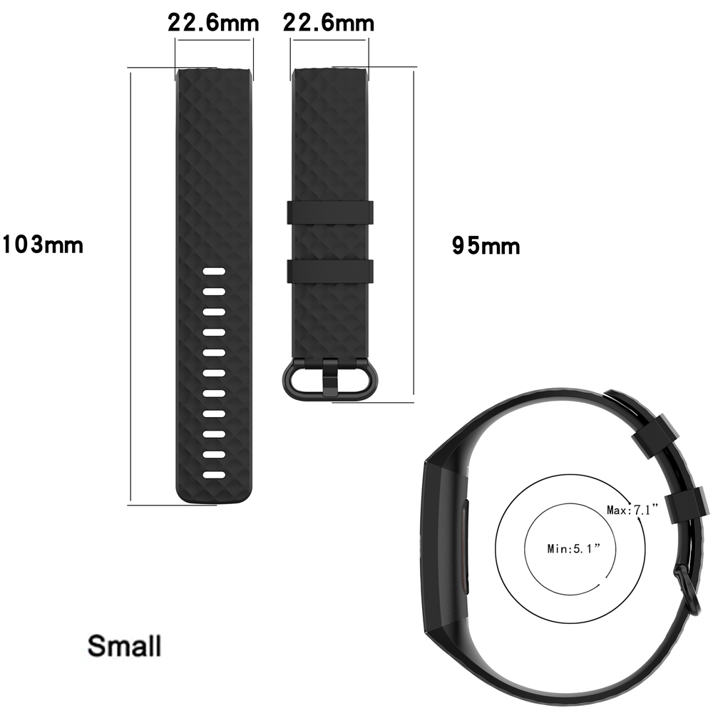 Strap 4 Bracelet Sport Watch Bands Silicone Wristband For Fitbit Charge 3/3 SE Accessories free shipping