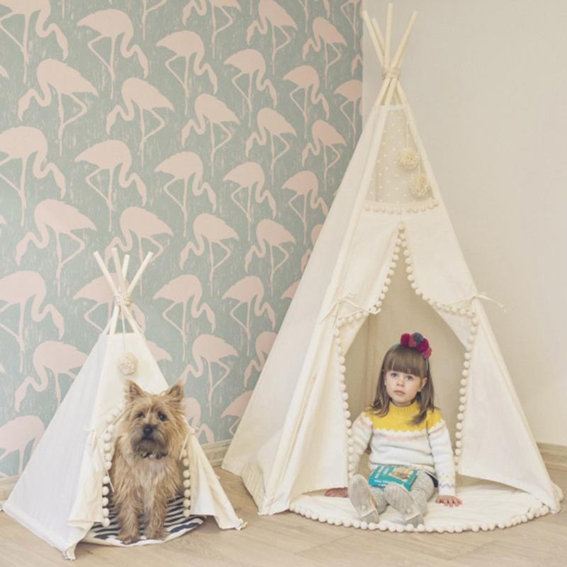 Teepee Tent for Kids Foldable Children Play Tents for Girls and Boys 100% Cotton Canvas Playhouse Toys Indoor and Outdoor
Teepee Tent for Kids Foldable Children Play Tents for Girls and Boys 100% Cotton Canvas Playhouse Toys Indoor and Outdoor