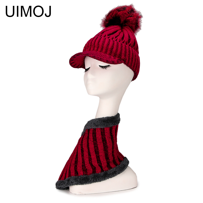 UIMOJ 2Pcs One Set Striped Winter Warm Knitted Skullies Beanies With Scarf For Women Casual Hat 4Colors, Black
UIMOJ 2Pcs One Set Striped Winter Warm Knitted Skullies Beanies With Scarf For Women Casual Hat 4Colors, Black