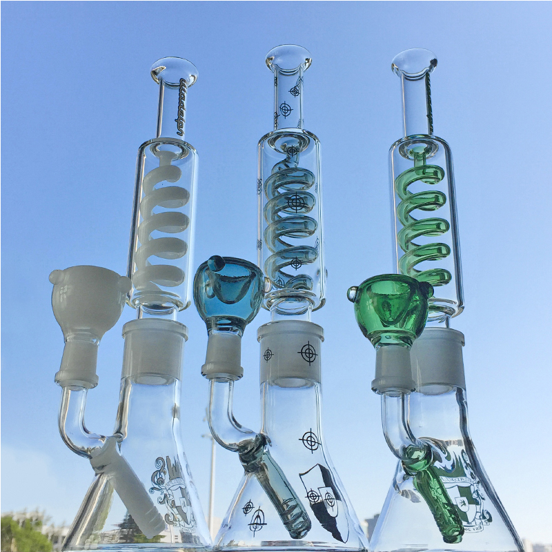 Condenser Coil Glass Bong freezable Rig Big Heady Waterpipe Beaker Build Bong Diffused Downstem Dab Rig Big White Purple Grey Bongs ILL01
Condenser Coil Glass Bong freezable Rig Big Heady Waterpipe Beaker Build Bong Diffused Downstem Dab Rig Big White Purple Grey Bongs ILL01