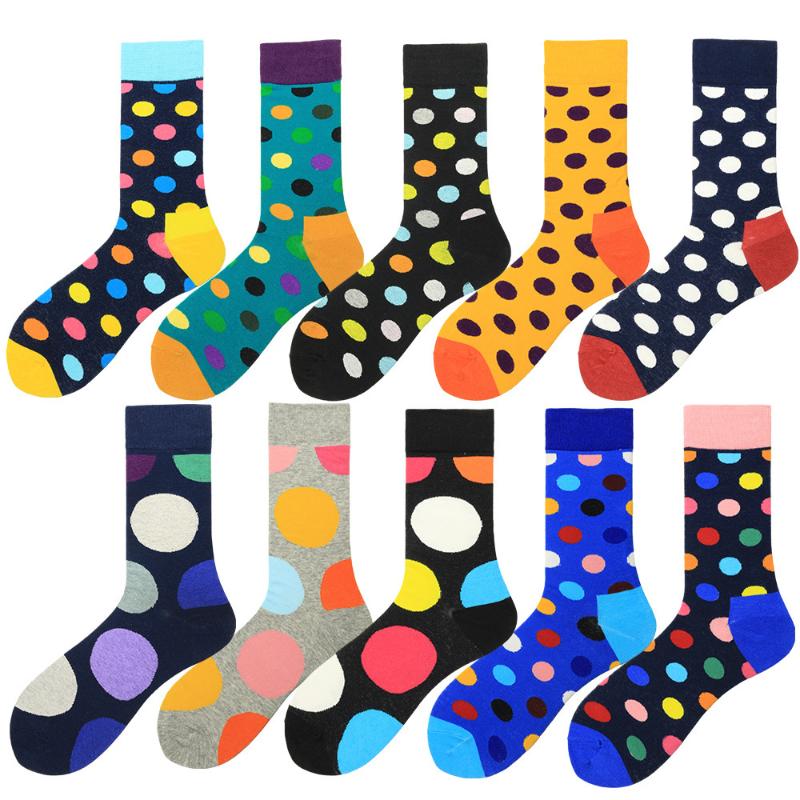 PEONFLY Happy Socks New 2020 Autumn Winter Combed Cotton Men Socks Colorful Dot Pattern Harajuku Hip Hop Sokken For Men 
PEONFLY Happy Socks New 2020 Autumn Winter Combed Cotton Men Socks Colorful Dot Pattern Harajuku Hip Hop Sokken For Men