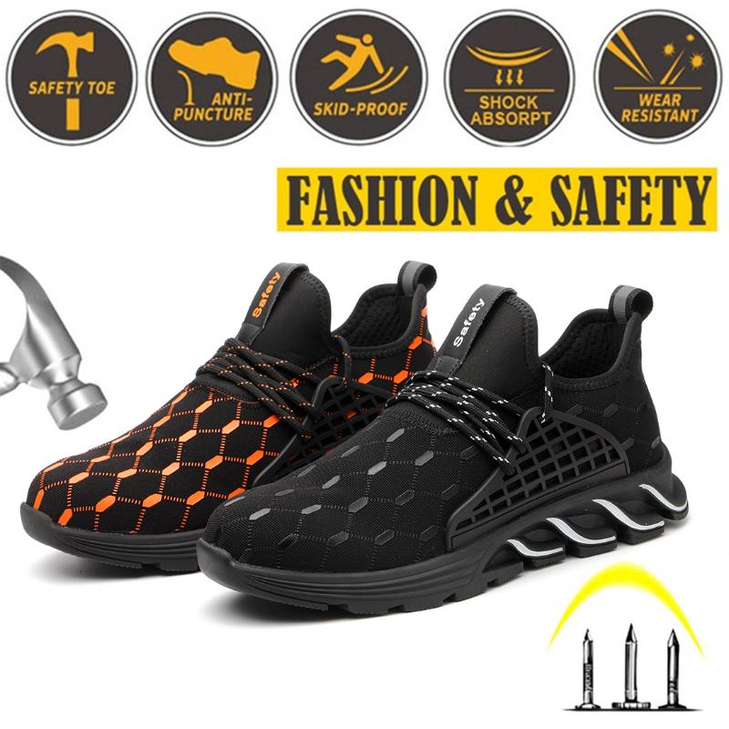 vertvie Work & Safety Boots Men Steel Toe Shoes Men Safety Shoes Puncture-Proof Work Sneakers Breathable Male, Black
vertvie Work & Safety Boots Men Steel Toe Shoes Men Safety Shoes Puncture-Proof Work Sneakers Breathable Male, Black