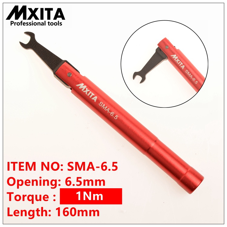 MXITA SSMA torque wrench RF connector opening 6.5MM electrommunication Coax Adapter convertor Straight goldplated spanner
MXITA SSMA torque wrench RF connector opening 6.5MM electrommunication Coax Adapter convertor Straight goldplated spanner