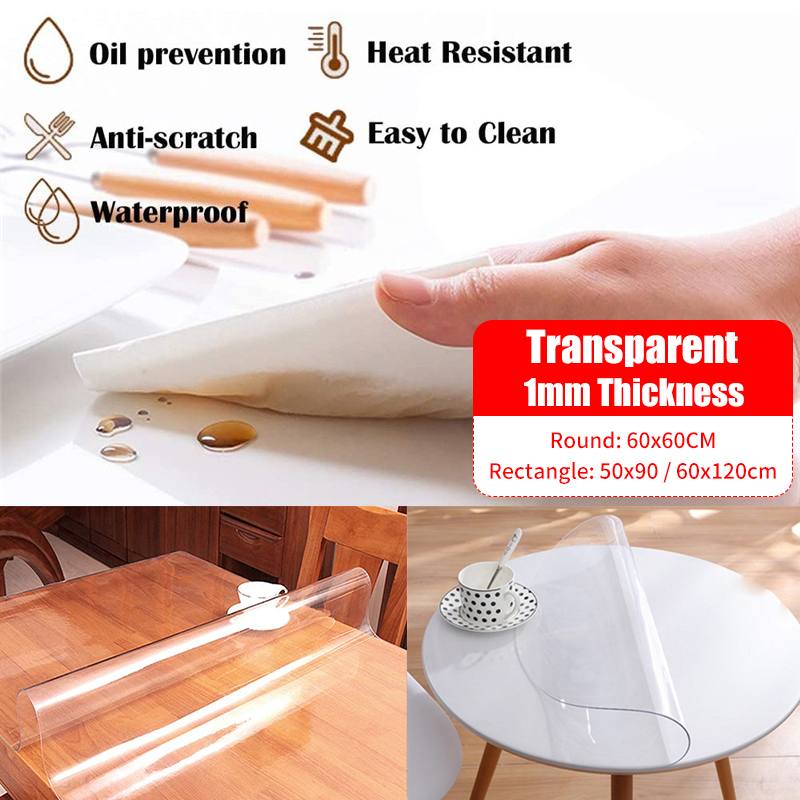 TPU Table Cover Transparent Table Cloth Protector Clear Plastic Tablecloth Mat Pad Soft Glass Tablecloth for Desk Dining, 50x90cm
TPU Table Cover Transparent Table Cloth Protector Clear Plastic Tablecloth Mat Pad Soft Glass Tablecloth for Desk Dining, 50x90cm