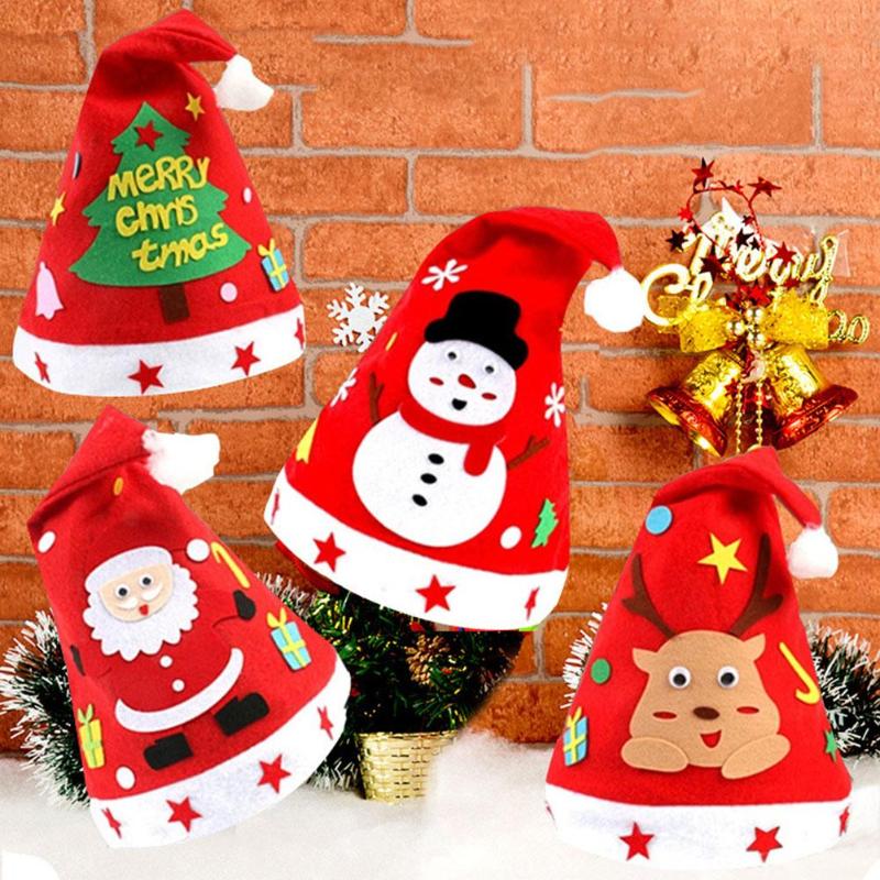 3Pcs Creative DIY Paste Assembly Handmade Children Christmas Hat Dance Party Props Xmas Decor
3Pcs Creative DIY Paste Assembly Handmade Children Christmas Hat Dance Party Props Xmas Decor