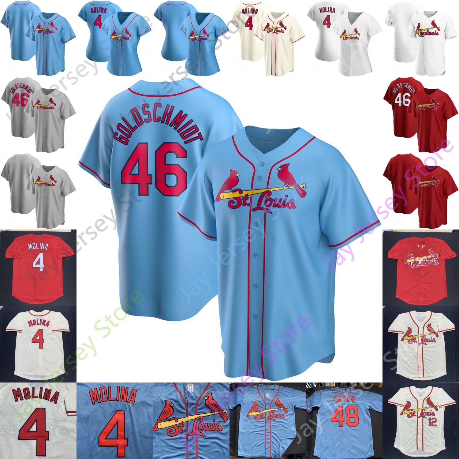 St. Louis Jersey Montero 34 Yairo Munoz Kolten Wong Dean Dexter Fowler Tyler O'Neill Lane Thomas Justin Williams Jack Flaherty Miles Mikolas, Blue;black
St. Louis Jersey Montero 34 Yairo Munoz Kolten Wong Dean Dexter Fowler Tyler O'Neill Lane Thomas Justin Williams Jack Flaherty Miles Mikolas, Blue;black