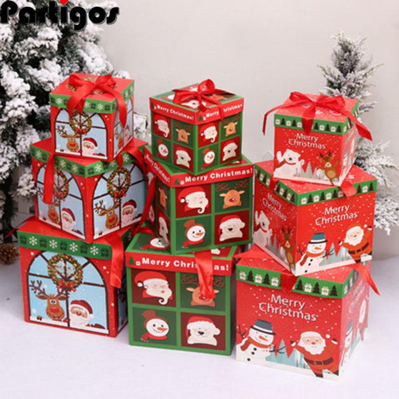 3pcs Christmas Gift Box Bags Candy Box Paper Bags Christmas Party Favor Xmas New Year Decorations 25cm/20cm/15cm
3pcs Christmas Gift Box Bags Candy Box Paper Bags Christmas Party Favor Xmas New Year Decorations 25cm/20cm/15cm