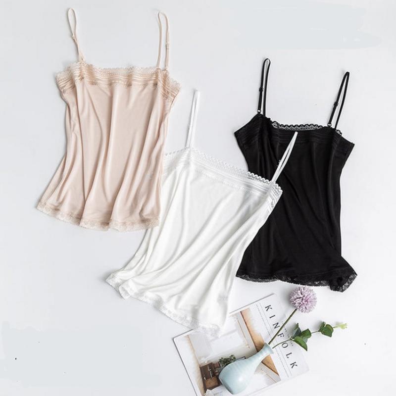 Women's 50% Silk 50% Viscose Lace Camisole Top Vest Shirt Adjustable Straps L XL TG111, Black
Women's 50% Silk 50% Viscose Lace Camisole Top Vest Shirt Adjustable Straps L XL TG111, Black