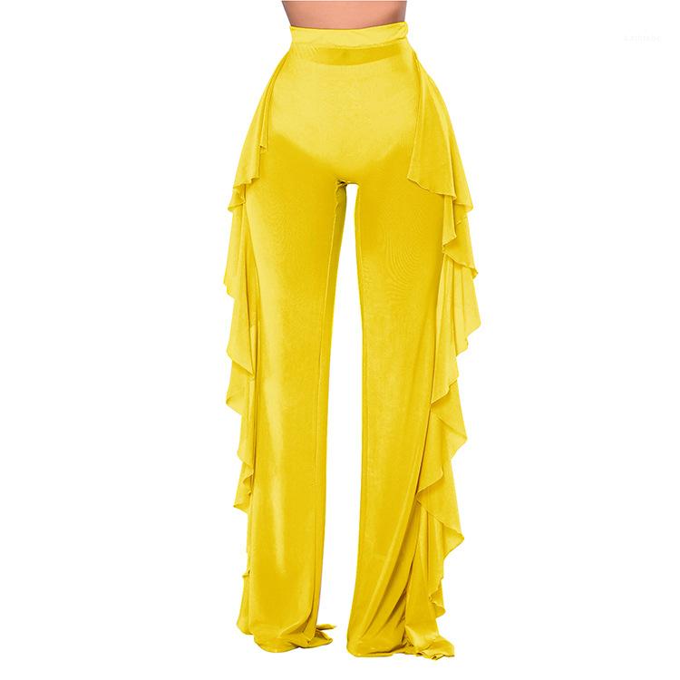 Pants High Waist Wide Leg Pants Sexy Causal Woman Clothes Womens Designer Full Length Ruffle Mesh, Black;white
Pants High Waist Wide Leg Pants Sexy Causal Woman Clothes Womens Designer Full Length Ruffle Mesh, Black;white