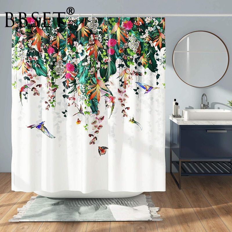Summer Floral Shower Curtain Colorful Flower Vines and Birds Pattern Waterproof Multi-size Douchegordijn Bathroom Decor
Summer Floral Shower Curtain Colorful Flower Vines and Birds Pattern Waterproof Multi-size Douchegordijn Bathroom Decor