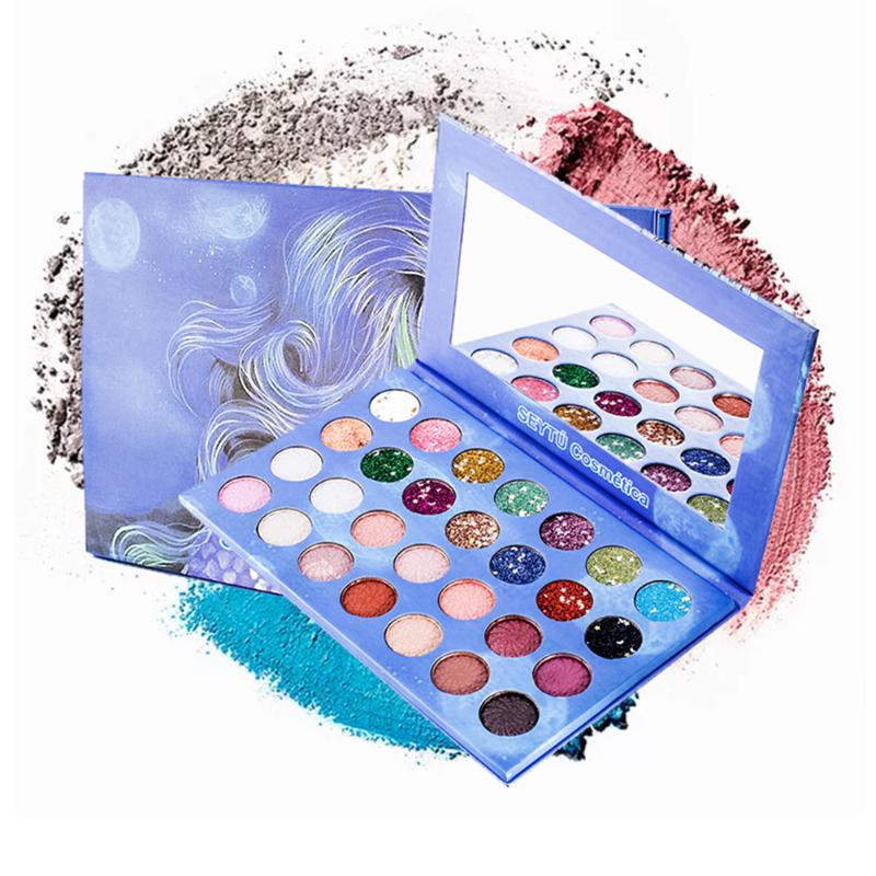 28 Colors Metallic Makeup Eyeshadow Palette Matte Shimmer Pigmented Glitter Mermaid Witch Disk Eye Shadow Cosmestics Girl Gifts, Army green
28 Colors Metallic Makeup Eyeshadow Palette Matte Shimmer Pigmented Glitter Mermaid Witch Disk Eye Shadow Cosmestics Girl Gifts, Army green