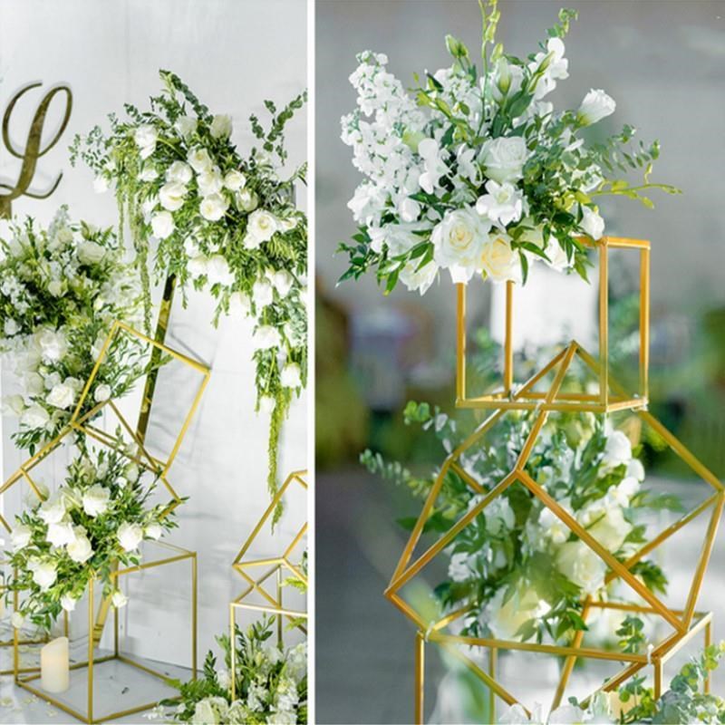 11pcs outdoor lawn iron plinth wedding flowers arch props party backdrops road lead for wall balloons sash table centerpieces decor rack