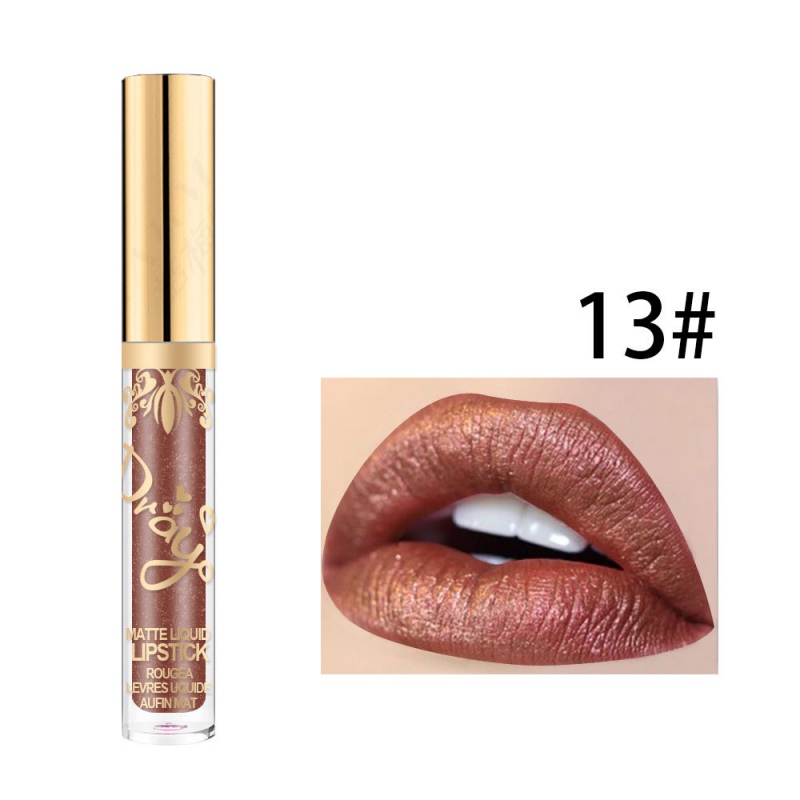 Lip Gloss Moisturizer Waterproof Shimmer Liquid Lipstick Matte Makeup Metallic Long Lasting Lips Care