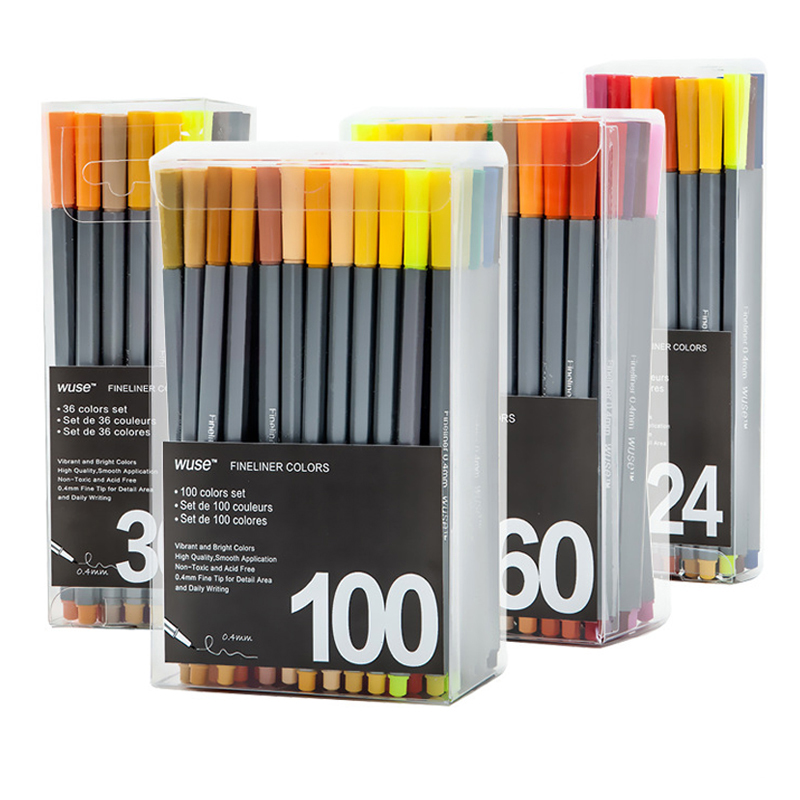 100 Colors Micron Fineliner Watercolor Pen Fine Point 0.4mm Sketch Marker Liner Drawing Journal Pen School Art Supplies
100 Colors Micron Fineliner Watercolor Pen Fine Point 0.4mm Sketch Marker Liner Drawing Journal Pen School Art Supplies