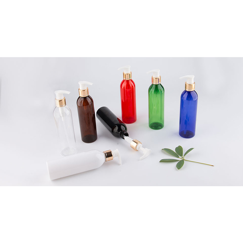 250ml x 25 Plastic Lotion Pump Bottles Gold Screw Cap PET Cream Bottle For Facial Cleanser Shampoo Shower Gel Make-up Remover