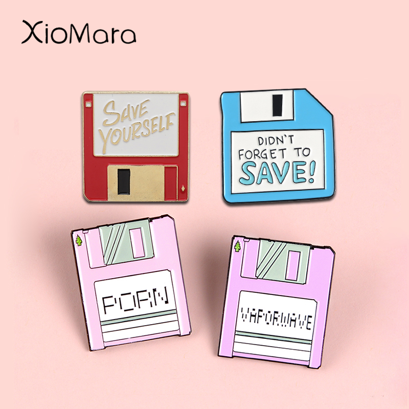 Hard Disk Memory Storage Card Enamel Pins Collections Don't Forget to Save Yourself SD Brooches Badges Lapel pins For women Men
Hard Disk Memory Storage Card Enamel Pins Collections Don't Forget to Save Yourself SD Brooches Badges Lapel pins For women Men