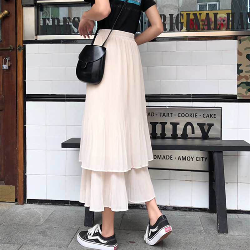 Blackday Long Skirt Womens Skirts Clothing 2020 Spring Summer High Waist Elastic Harajuku Vintage Streetwear Ruffle asymmetrical Chiffon, Black
Blackday Long Skirt Womens Skirts Clothing 2020 Spring Summer High Waist Elastic Harajuku Vintage Streetwear Ruffle asymmetrical Chiffon, Black