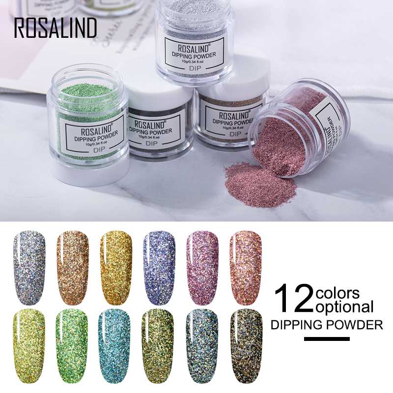 ROSALIND Dip Powder Nail Art Polish Gradient Shining Chrome Pigment Dipping Powder Set Holographic Glitter Nail Flakes Sequins
ROSALIND Dip Powder Nail Art Polish Gradient Shining Chrome Pigment Dipping Powder Set Holographic Glitter Nail Flakes Sequins
