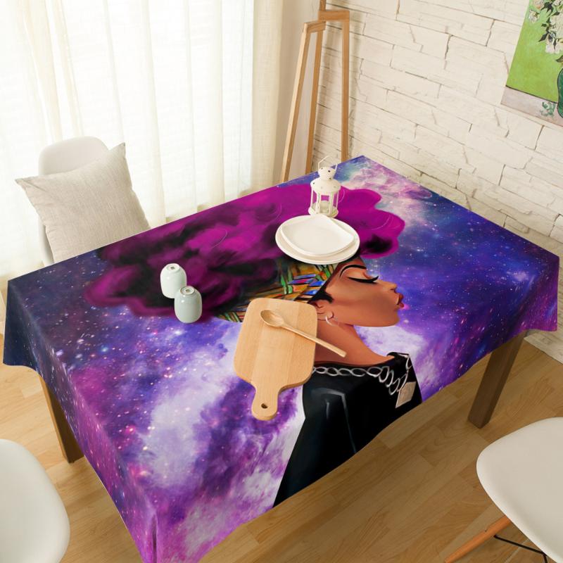 Black African Woman Purple Starry Sky Cotton Linen Tablecloth Spandex Elastic Dining Chair Cover Table Cloth for Kitchen Decor, As pic
Black African Woman Purple Starry Sky Cotton Linen Tablecloth Spandex Elastic Dining Chair Cover Table Cloth for Kitchen Decor, As pic