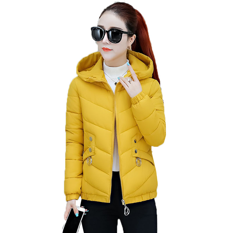 Parkas 2020 New Women's Cotton Coat Short Winter Warm Cotton Padded Hooded Zipper Yellow Black Red Slim Casual Jacket Outwear
Parkas 2020 New Women's Cotton Coat Short Winter Warm Cotton Padded Hooded Zipper Yellow Black Red Slim Casual Jacket Outwear