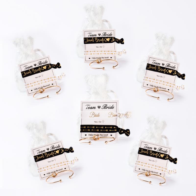 Winsome 6x2pcs Wedding Gift Brides Bracelets Love Knot 5packs Bridesmaids Gift and 1 pack Bride Tribe Hair Tie
Winsome 6x2pcs Wedding Gift Brides Bracelets Love Knot 5packs Bridesmaids Gift and 1 pack Bride Tribe Hair Tie
