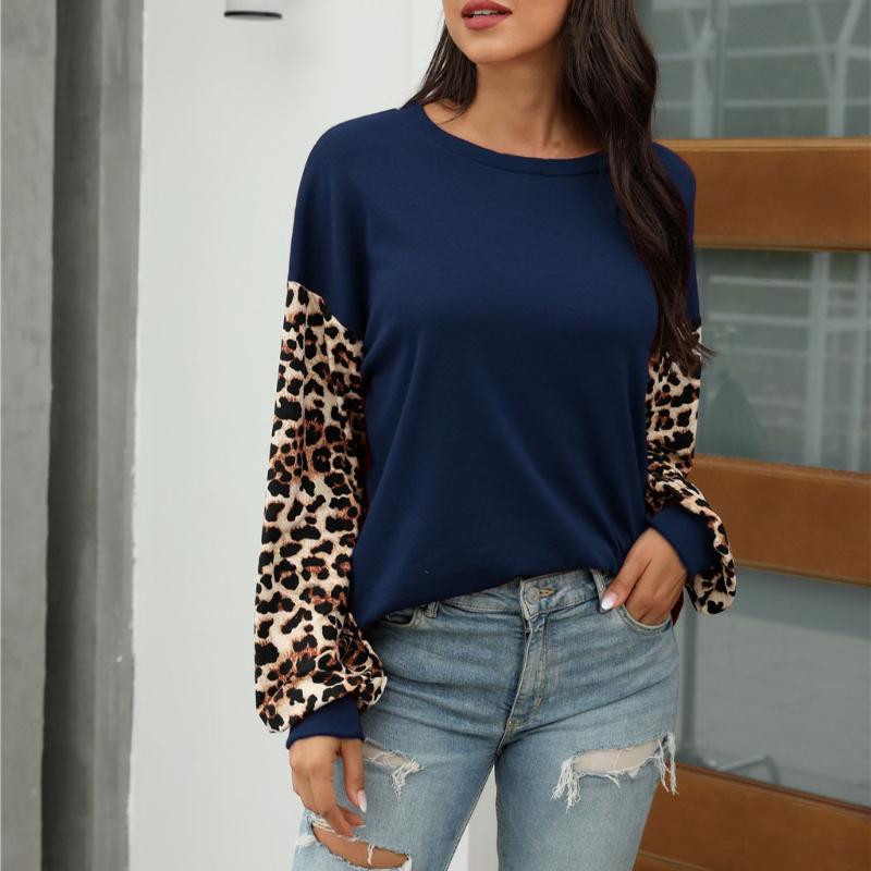 Women Autumn Spring Tops Fashion Lose Weight Womens Casual Loose O-neck Leopard Printed Long Sleeve Tops Leopard Print, Black
Women Autumn Spring Tops Fashion Lose Weight Womens Casual Loose O-neck Leopard Printed Long Sleeve Tops Leopard Print, Black