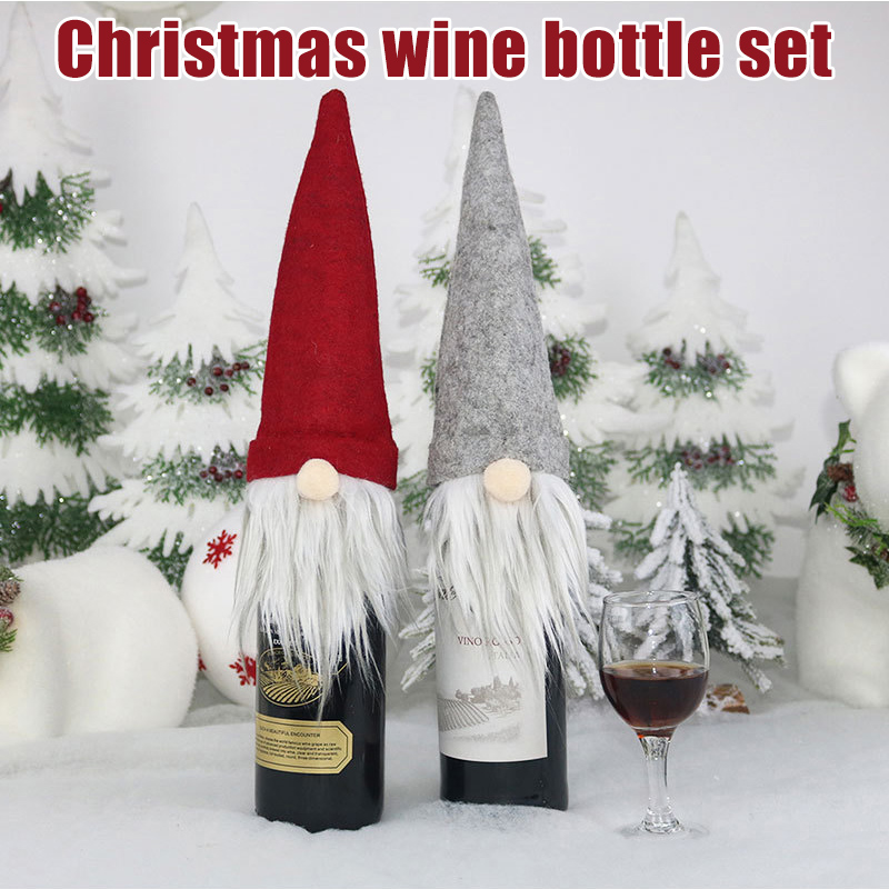 1/5pcs Christmas Wine Bottle Cover Faceless Santa Dinner Table Beard Hat Favor Bag Decor Christmas Decorations WXV Sale
1/5pcs Christmas Wine Bottle Cover Faceless Santa Dinner Table Beard Hat Favor Bag Decor Christmas Decorations WXV Sale