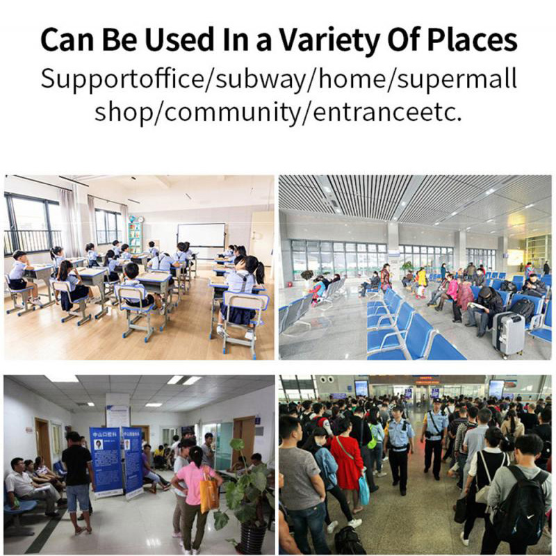 TCT Useful Wall Column Type Infrared Thermometer K3 for School Station Shopping Mall Body Temperature Alarm Thermometer