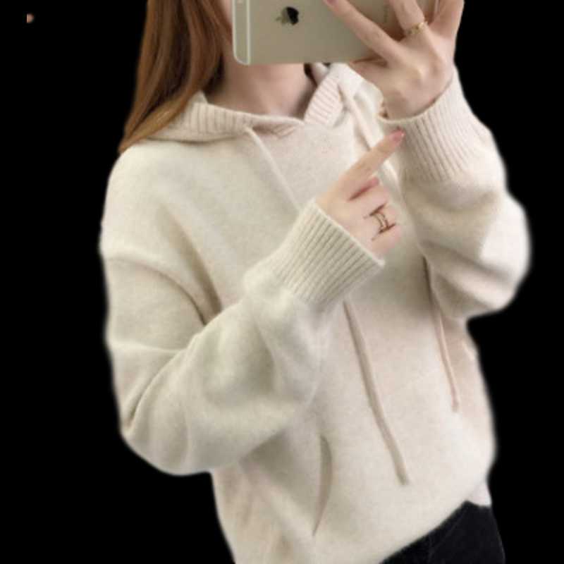 Spring Autumn Women Knitting Sweater Cotton Long Sleeve Hooded Pullover Loose Solid Blouse Casual Tops Female Clothes Sweatshirt, Red
Spring Autumn Women Knitting Sweater Cotton Long Sleeve Hooded Pullover Loose Solid Blouse Casual Tops Female Clothes Sweatshirt, Red