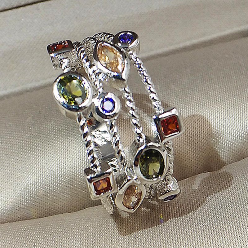 Rainbow Color Geometric Crystal Ring women's Girl Retro Exquisite CZ Ring Fashion Crystal Fashion Wedding Jewelry Jewellery
Rainbow Color Geometric Crystal Ring women's Girl Retro Exquisite CZ Ring Fashion Crystal Fashion Wedding Jewelry Jewellery
