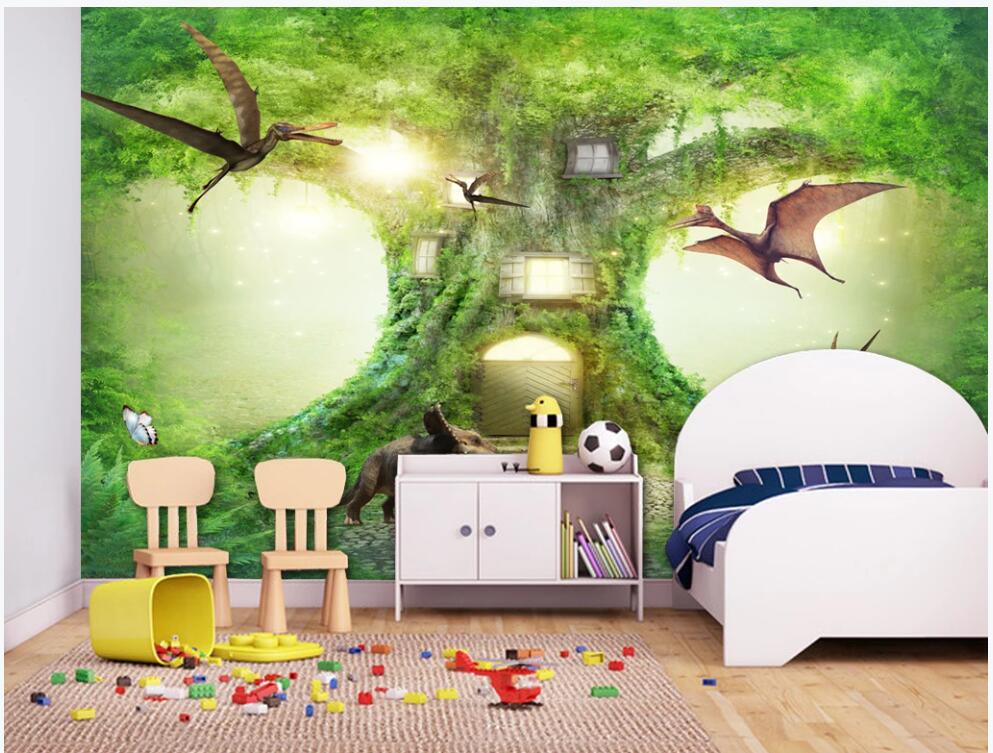 3d wallpaper custom photo mural Virgin Forest Dinosaur Dream Tree House Children's Room home decor photo wallpaper in the living room, Non-woven wallpaper
3d wallpaper custom photo mural Virgin Forest Dinosaur Dream Tree House Children's Room home decor photo wallpaper in the living room, Non-woven wallpaper