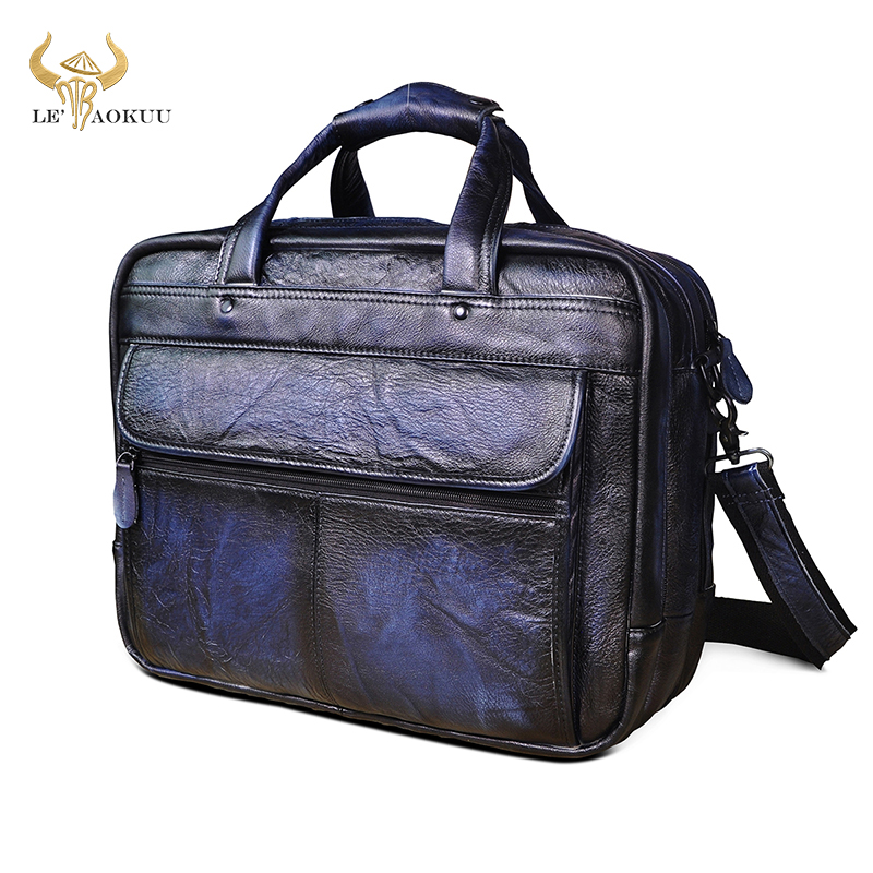 Men Natural Leather Fashion Blue Business Briefcase Messenger Bag Male Design Travel Laptop Document Tote Portfolio Bag 7146, Black
Men Natural Leather Fashion Blue Business Briefcase Messenger Bag Male Design Travel Laptop Document Tote Portfolio Bag 7146, Black