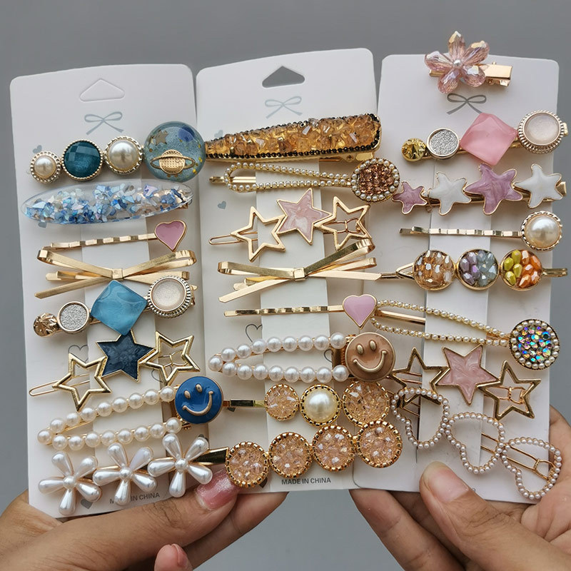 Beautiful Ins Hair Ornament Imitation Diamond Pearl Hairpin Set Bow Knot Female Student Bangs Edge Clip Seamless Hairpins
Beautiful Ins Hair Ornament Imitation Diamond Pearl Hairpin Set Bow Knot Female Student Bangs Edge Clip Seamless Hairpins