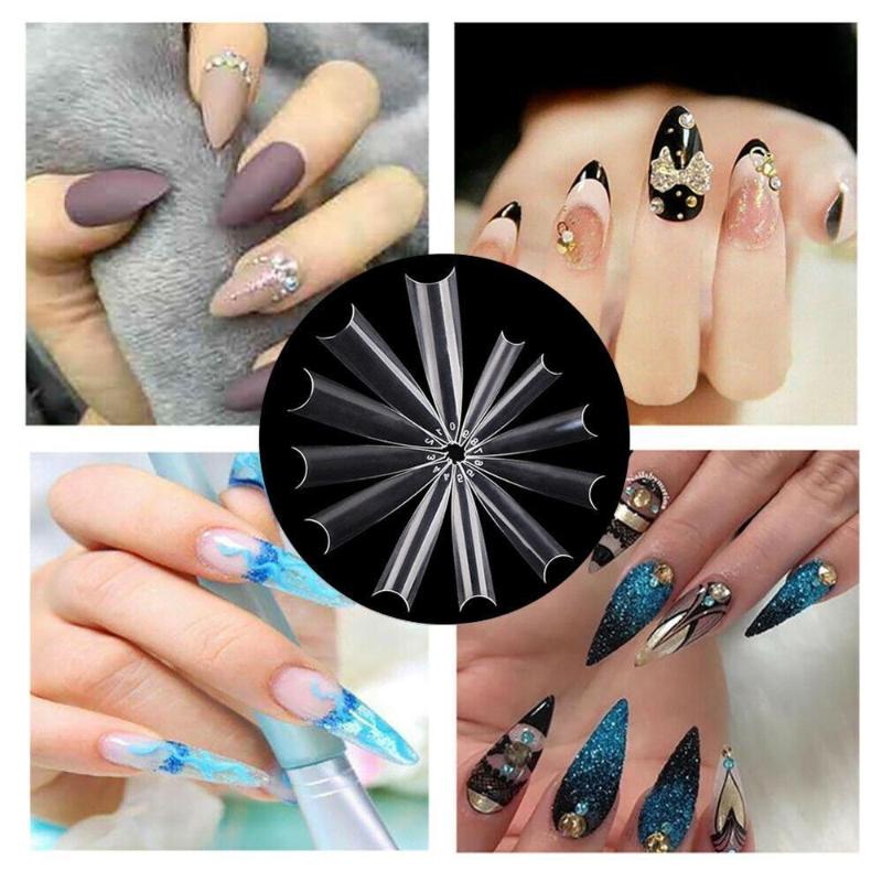 600Pcs/Bag Fake Nails Extra Long Stiletto French Salon Nails Tips Natural Transparent ABS Plastic Nail Art Tools for Manicure, C nature
600Pcs/Bag Fake Nails Extra Long Stiletto French Salon Nails Tips Natural Transparent ABS Plastic Nail Art Tools for Manicure, C nature