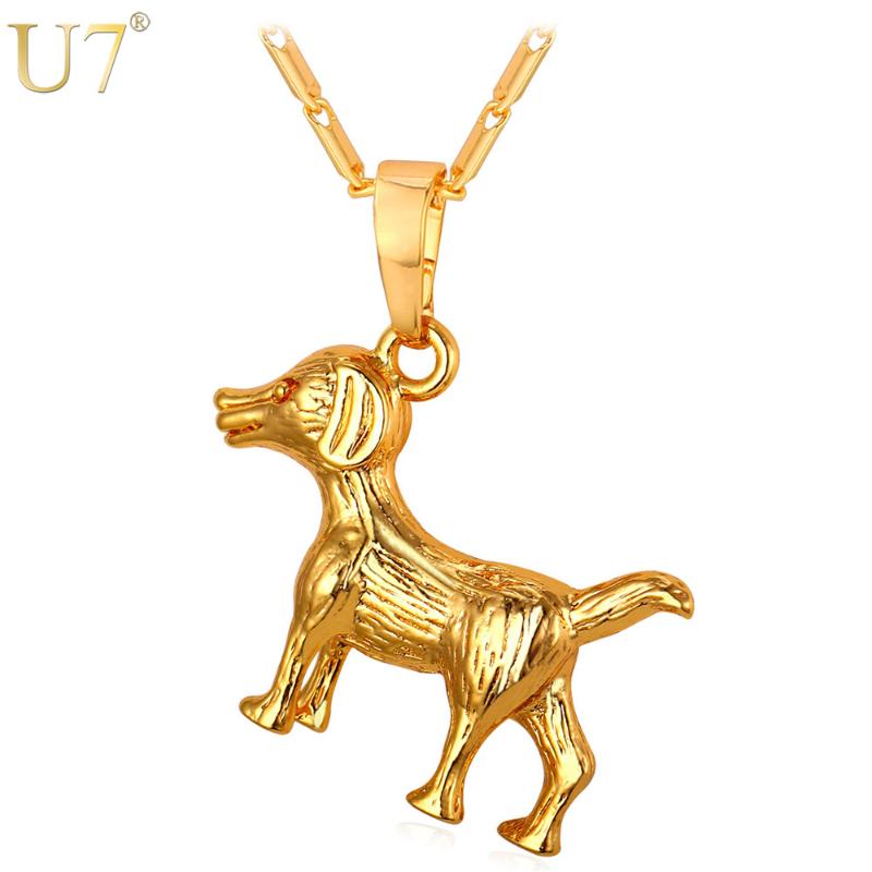 U7 New Fashion Dog Necklace For Men Gold Color Party Trendy Charm Animal Pendant For Lucky Jewelry P799
U7 New Fashion Dog Necklace For Men Gold Color Party Trendy Charm Animal Pendant For Lucky Jewelry P799