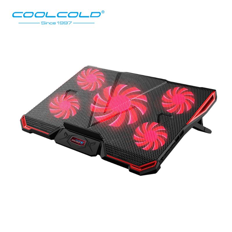 COOLCOLD Gaming Laptop Cooler Five Fans Led Screen 2 USB Mute Laptop Cooling Pad Notebook Stand For 12-17 inch
COOLCOLD Gaming Laptop Cooler Five Fans Led Screen 2 USB Mute Laptop Cooling Pad Notebook Stand For 12-17 inch