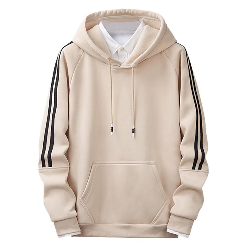 2020 Cotton Hoodies New Men's Sports Sweatshirt Pure Color Stripe Stitching Comfortable Guards Blouse Tee Outwear Streetwear#g4, Black
2020 Cotton Hoodies New Men's Sports Sweatshirt Pure Color Stripe Stitching Comfortable Guards Blouse Tee Outwear Streetwear#g4, Black