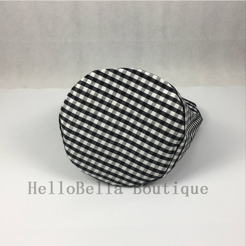 10pcs Gingham Halloween Buckets Monogrammed Black Candy Bucket Fall Basket Personalized Halloween Gingham Trick or Treat Totes
