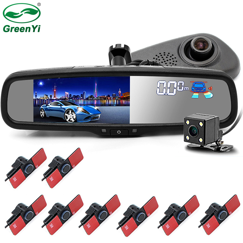 HD 1920x1080P 5 Inch Car Mirror DVR Recorder Monitor Dual Lens Dash Cam With Bracket and 16mm Flat Front Rear Parking Sensor
HD 1920x1080P 5 Inch Car Mirror DVR Recorder Monitor Dual Lens Dash Cam With Bracket and 16mm Flat Front Rear Parking Sensor