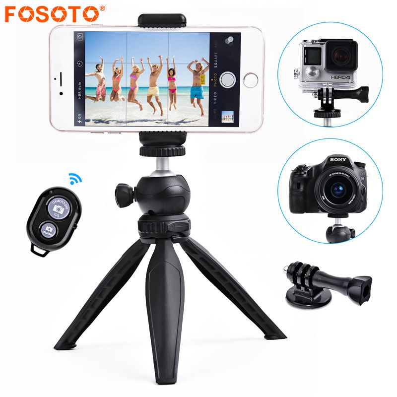 fosoto FT-288 Mini Tripod with Phone Holder Mount 360 Gegree Camera Tripod Monopod For DSLR For Digital Cameras Camcorders
fosoto FT-288 Mini Tripod with Phone Holder Mount 360 Gegree Camera Tripod Monopod For DSLR For Digital Cameras Camcorders