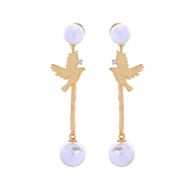 Romantic Cute Drop Earring Glass Pearl Copper Bird Earring For Women Wholesale Wedding Date Gift Jewelry Accessory
Romantic Cute Drop Earring Glass Pearl Copper Bird Earring For Women Wholesale Wedding Date Gift Jewelry Accessory
