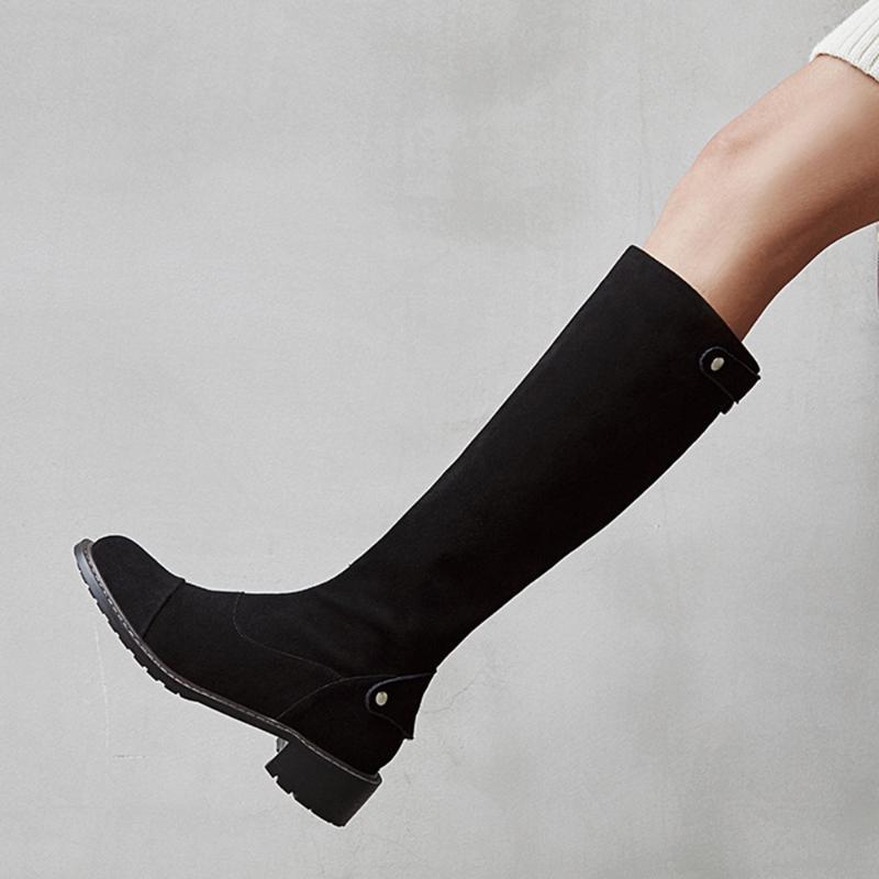 SKLFGXZY 2020 autumn and winter Women's boots Genuine leather Knee-high boots The European Riding The high quality, Black
SKLFGXZY 2020 autumn and winter Women's boots Genuine leather Knee-high boots The European Riding The high quality, Black