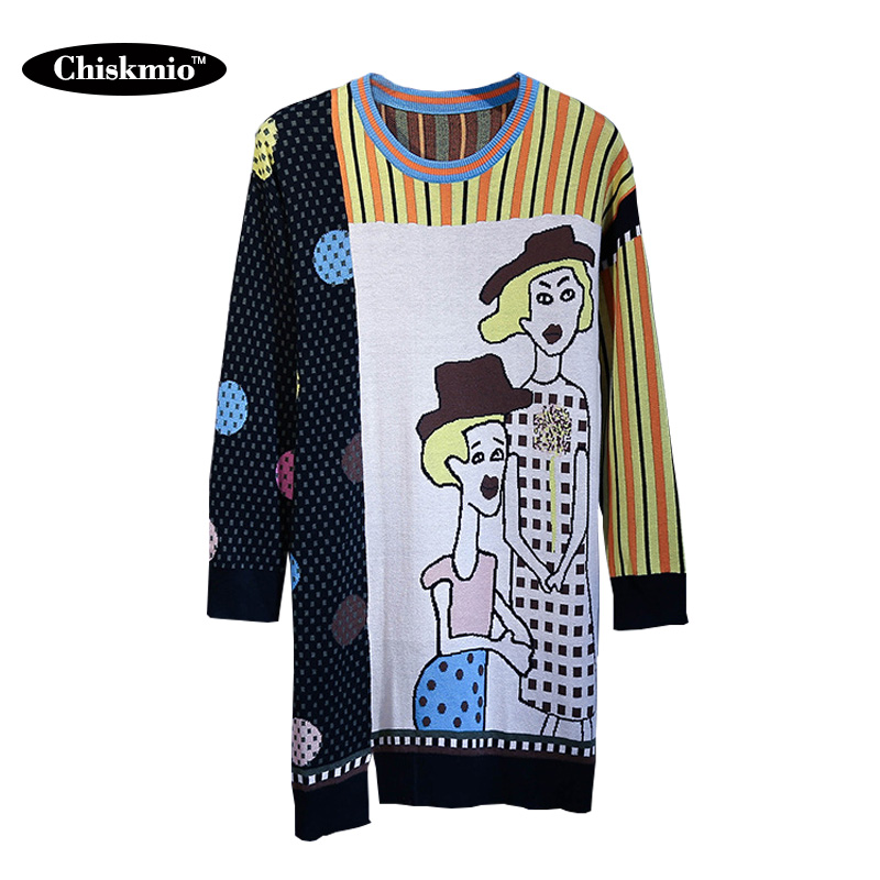 Chiskmio Plus Size Pullover Women Long Sweater Cartoon Pattern Knitting Top O-Neck Long Sleeve Knit Sweater Ladies Knitwear, Black
Chiskmio Plus Size Pullover Women Long Sweater Cartoon Pattern Knitting Top O-Neck Long Sleeve Knit Sweater Ladies Knitwear, Black